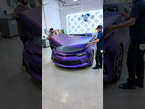 Something you dont see everyday 🤯 Cool Car Wrap! 🔥✨ #carwrapping #asmrvideo
