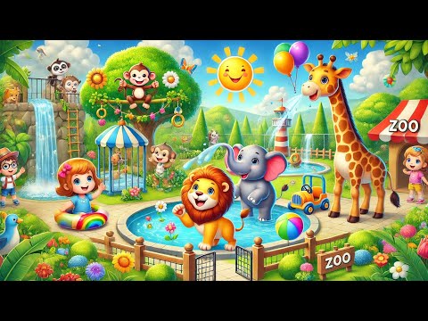 Animals Name | Zoo Animals| Educational videos for Kindergarten | Nursery Rhymes for kids