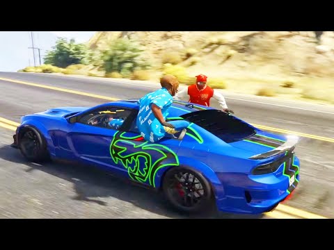 GTA 5 MODS - bloods vs crips drag race