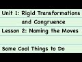 Geometric Transformations in Lesson 2