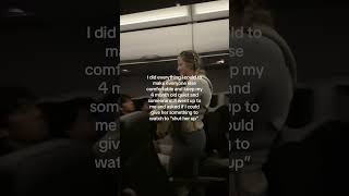 Literally had a panic attack the whole time. #parenting #motherhood #momlife #baby #flight