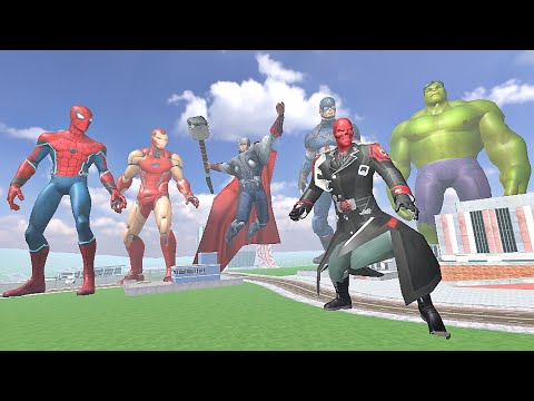 Franklin Becomes Avengers Superheroes to Fight Giant Redskull - INDIAN BIKES DRIVING 3D