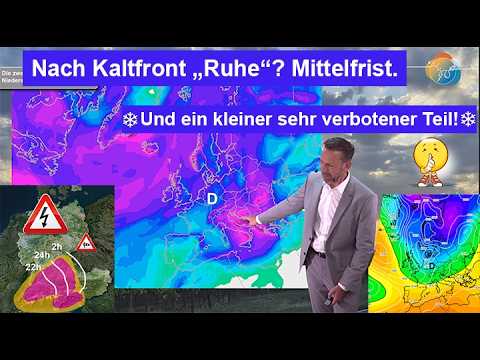 Nach Kaltfront <strong>mit</strong> Gewittern &amp; Starkregen Abkühlung <strong>mit</strong> "Ruhe" mittelfristig. Eisige Wetterlagen?
