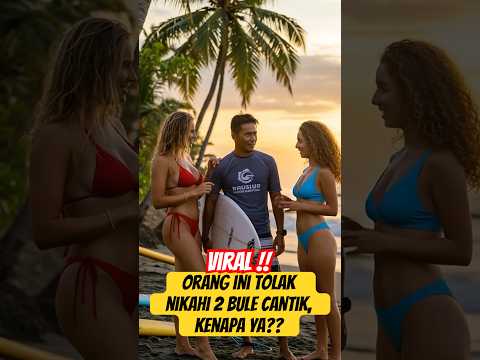Pelatih Selancar Ini Tolak Menikah dengan Dua Bule Cantik ini alasannya #shortviral #shortsindonesia