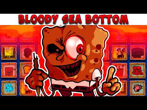 FNF Character Test | Gameplay vs Playground | BLOODY SEA BOTTOM | FNF Mods