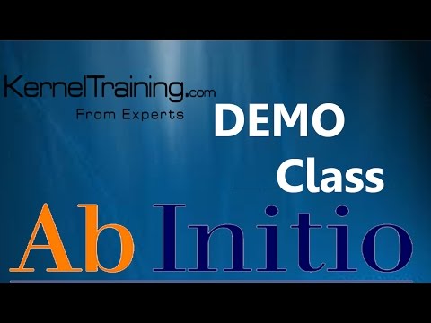 AB Initio ETL Software Tool Introduction Video Tutorial ...