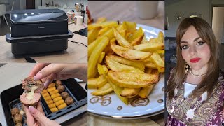 Recensione FRIGGITRICE AD ARIA COSORI Twinfry: patatine senza friggere, polpette ripiene, crocchette