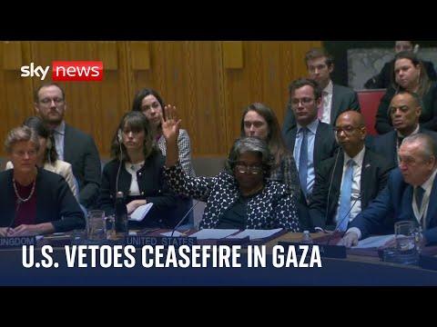 US vetoes UN resolution for immediate ceasefire | Israel-Hamas war