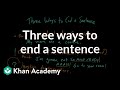 Mastering Sentence Endings: Periods, Exclamations, and Questions