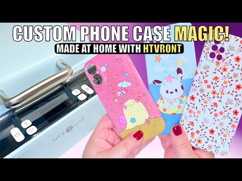 A dream machine! DIY| Making Custom Phone Cases and much more| HTVRONT Phone Case Heat Press| H17