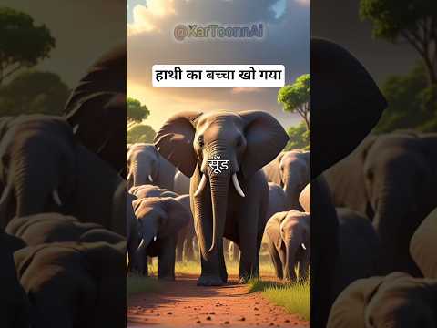 हाथी का बच्चा खो गया #shorts #ai #new #story #trending #viral #shortvideo #cartoon #short