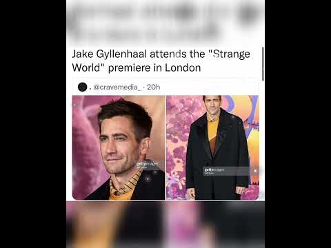 Jake Gyllenhaal attends the "Strange World" premiere in London