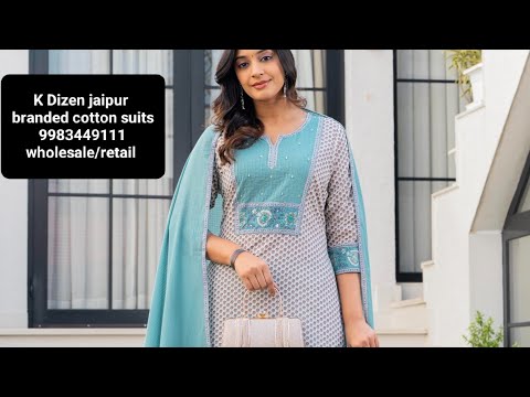 Branded cotton jaipuri suits 
