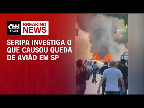 Seripa investiga o que causou queda de avião em SP | LIVE CNN