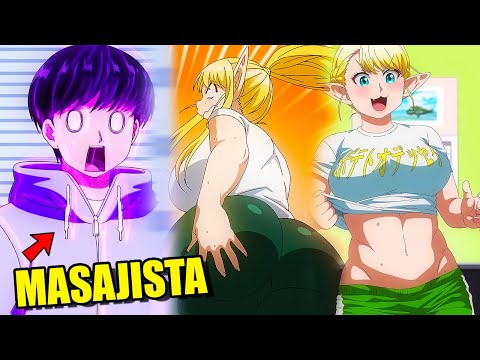 🔥(1-12) ¡El MASAJISTA que ayuda a Chicas de Otro Mundo a BAJAR DE PESO 🥵💪 Resumen!