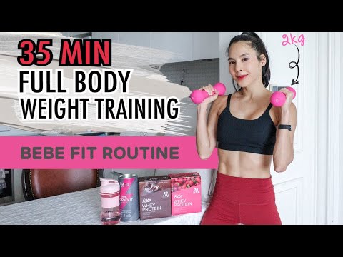 35นาที Full Body Weight Training เวททั่วตัวด้วยดัมเบล 2kg