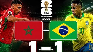 MAROC-BRESIL 1-1 J1 PHASE DE GROUPE DE COUPE DU MONDE 