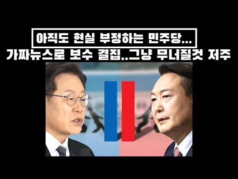 민주 "가짜뉴스로 보수 결집…그냥 무너질 것".. 이재명 지지율 부진에 저주 퍼붓나?