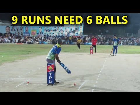 BIG MATCH 9 RUNS NEED 6 BALLS BASIT LAFTY VS CHOTA VICKY  BEST MATCH IN CRICKET