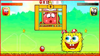 Красный шарик 4 против Черного шарика босса в игре Red Ball 4.