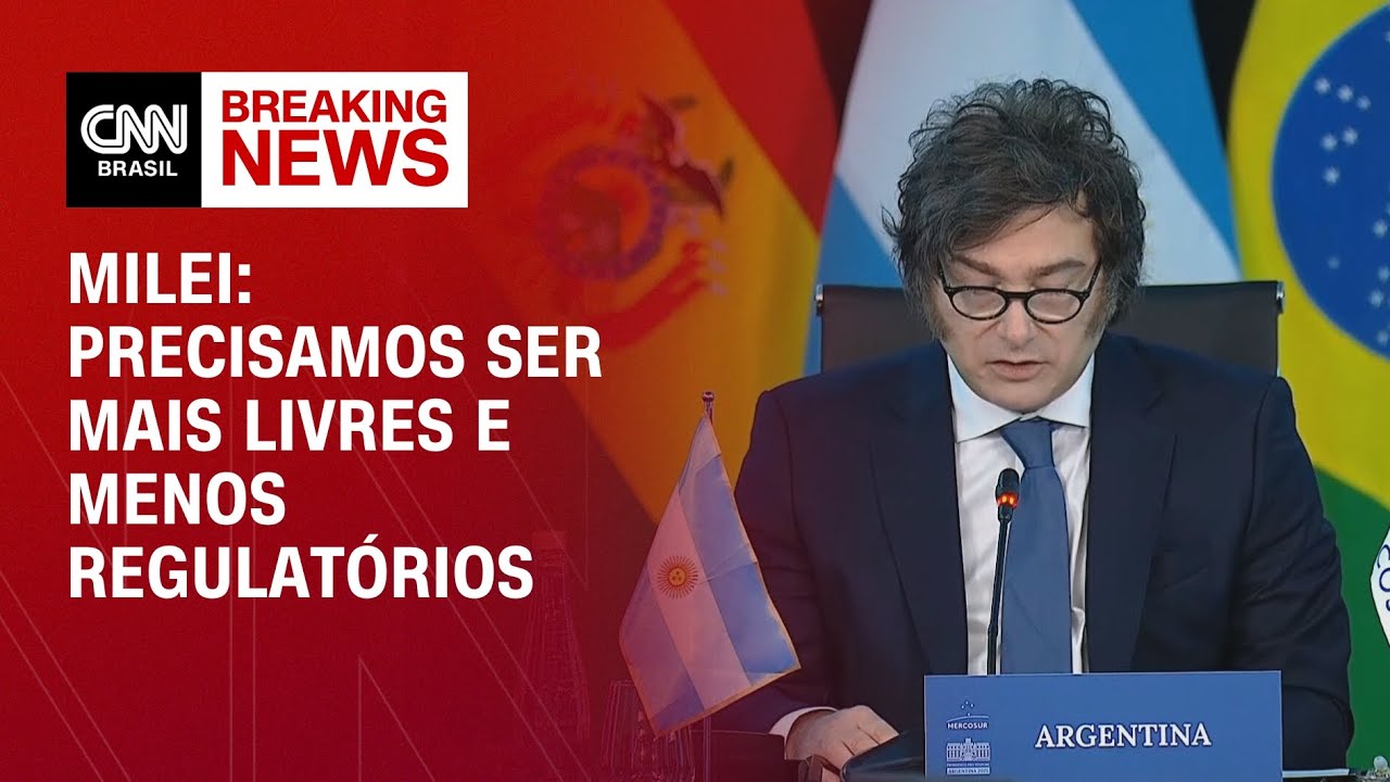 Precisamos ser mais livres e menos regulatórios diz Milei na Cúpula do Mercosul | LIVE CNN