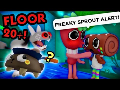 I CAUGHT A FREAKY SPROUT! playing as Pebble in Dandy's World (Floor 20+ run!)