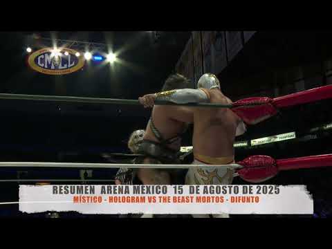 CMLL - MÍSTICO - HOLOGRAM VS THE BEAST MORTOS - DIFUNTO / AR...