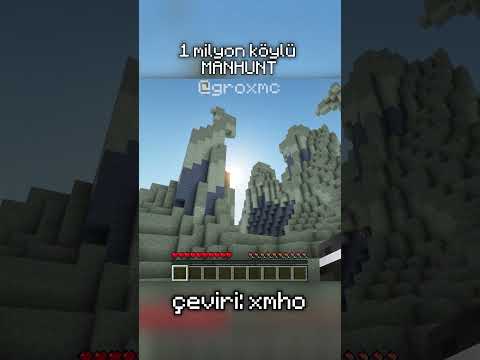 1 MİLYON KÖYLÜ İLE MANHUNT PART 9 / Orijinal video: @GroxMC #keşfet video bana ait değildir.
