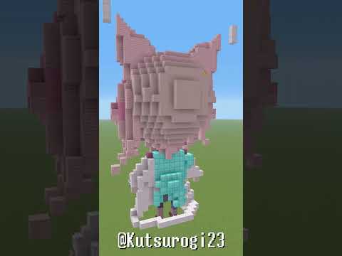 【マイクラ】博衣こよりさんを作ってみる!ホロライブメンバー全員作る! #shorts  #minecraft #hololive