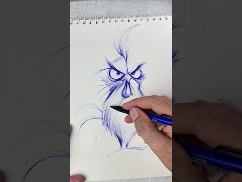 Drawing an angry chick #art #drawing #easydrawing