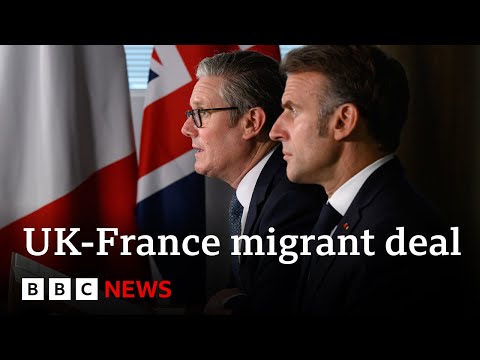 UK and France unveil new 'one in, one out' migrant deal | BBC News