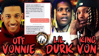 Lil Durk Guilty Of Taking Care Of Bums & OTF Vonnie Dad Tells Him To Snitch On Durk 😱