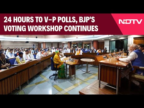 Vice President Polls | 24 Hours To Vice-Presidential Polls, BJP's Voting Workshop Continues