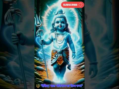 🔱 "देखिए! बाल भोलेनाथ का दिव्य रूप!" 🕉 #shortvideo #harharshambhu #viralvideo #shorts