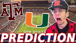 Miami Hurricanes vs Texas A&M Preview & Prediction | CFP Round 1