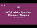 Consumer Surplus Concepts and Applications