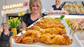 CALAMARI GRATINATI AL LIMONE 🦑🍋 Leggeri e Velocissimi AL FORNO 