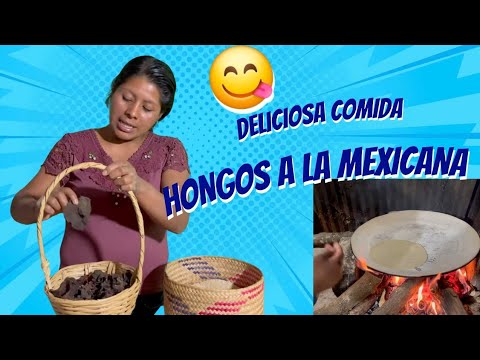 ✅️😀Preparo ricos hongos silvestres a la mexicana