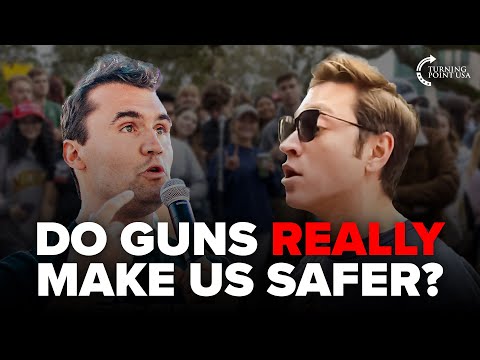 Charlie Kirk and Gay College Student Have Unexpected Talk on Gun Control 👀