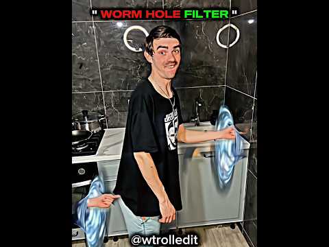 worm hole filter โ ๏ธ๐ฅwait for crazy ending ๐ #phonkagressive #trollface #wormhole #wtrolledit