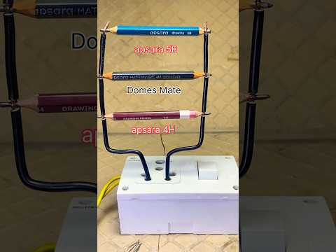 Apsara 5B apsara 4H domes mate pancil vs 220v electricity #experiment #electrical #science #shotrs