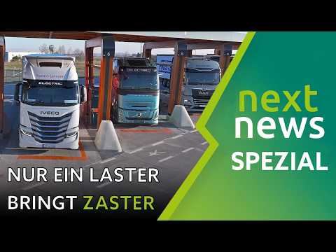 Elektro-Trucker checkt XXL-Ladepark für 42-Tonnen E-LKWs