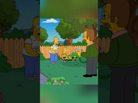 Homer steals flander's stuff #shrots #simpsons