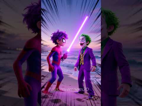 Guerra de Pais: Homem-Aranha vs Coringa – A Hora da Vingança!💪🔥#desenho #homemaranha #coringa