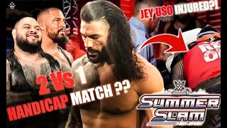 Roman reigns Match CANCELLED? Jey Uso INJURED?! Wwe Summerslam Highlights 2025