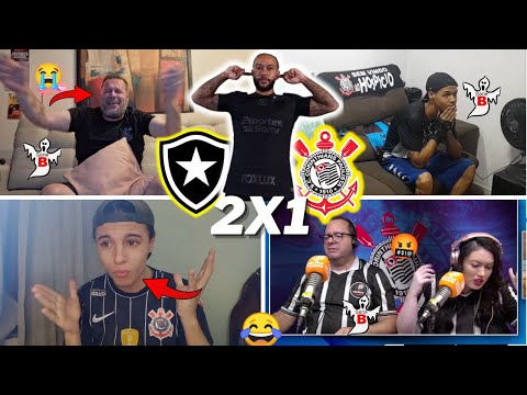 REAÇÕES CORINTHIANAS ACABOU A FARRA- BOTAFOGO 2X1 CORINTHIANS- BRASILEIRÃO 2024- VAMOS RIR KKKK