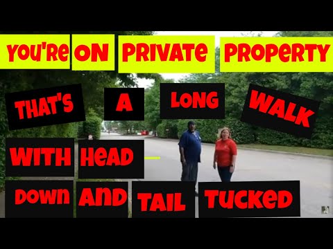 🔴You're on private property. That's a long walk for you. Now walk back 1st and 2nd Amendment audit🔴