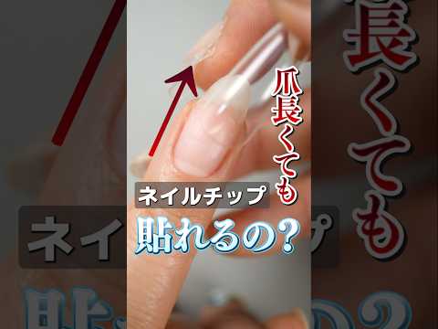 #ロングネイル派 必見👀爪を切る？切らない？ネイルチップの正しい貼り方教えます #ネイルチップ #ネイルチップの貼り方 #ネイルチップの付け方