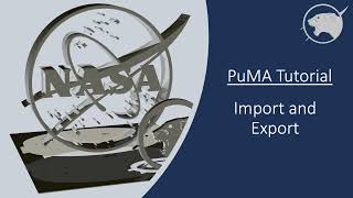 PuMA V3 Tutorial - Image Import and Export in the GUI