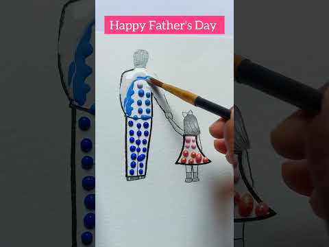 Father's Day art #satisfying #shorts #Father'sDay